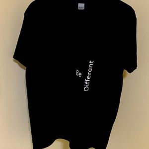“Be Different” themed t-shirt.